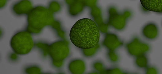 3d blue green algea 