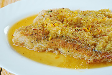 Monkfish in Orange Sauce