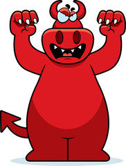 Cartoon Devil Growling