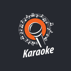 vector logo karaoke - obrazy, fototapety, plakaty