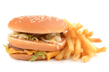 hamburger with potatoes