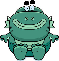 Cartoon Creature Sitting