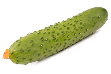 Cucumber on a white background