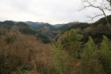 大分県竹田市　陽目渓谷展望所からの風景