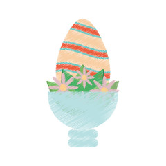 egg easter icon image, vector illustration design