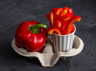 fresh vegetables snack - sweet pepper