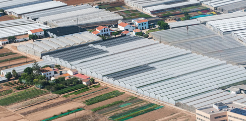 greenhouses from the air