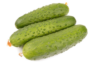 Cucumber on a white background
