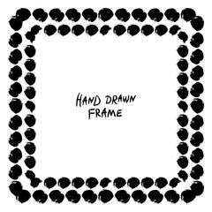 Black and white abstract frame