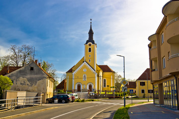 Town of Ivanec church view, Zagorje region of Croatia