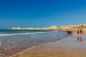 Cadiz. City sandy beach.