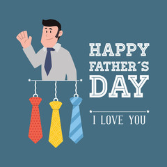 Father day card icon image, vector illustration