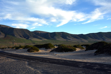 Landscape from north of Lanzarote. El Risco. Canary Island. Spain.