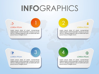 Modern colorful infographics options template vector. Can be used for web design, brochure, presentations and workflow layout.