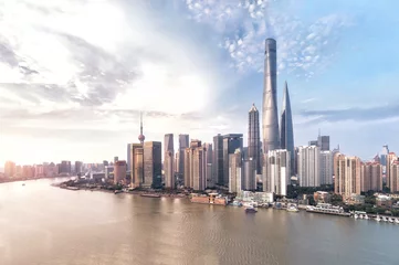 Deurstickers Skyline en stadsbeeld van Shanghai © Eugene