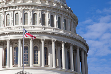 Dome of Capitol Washington DC in close up