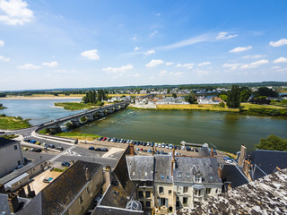 Frankreich,  Amboise sur Loire, Departement Indre-et-Loire,  Blick auf die Altstadt von Amboise,...
