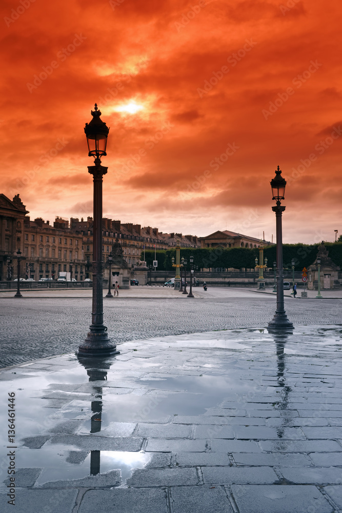 Canvas Prints pavés place de la concorde