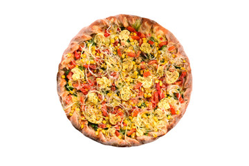 Fototapeta na wymiar Vegetables pizza