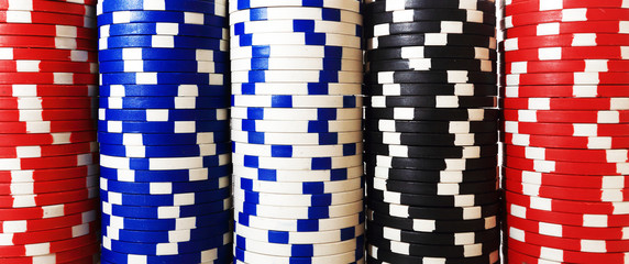 Casino chips background