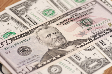 Obverse of United States fifty-dollar bill.