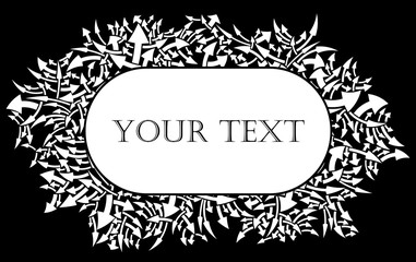 Vector black and white  arrow   abstract business template 