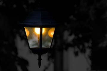 Romantic mood by old lantern