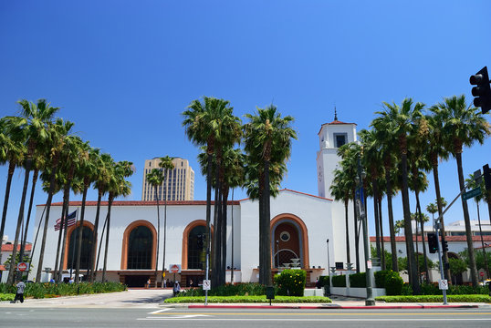 Train Station In Los Angeles. California. USA