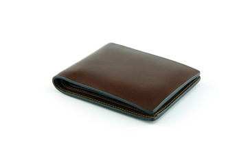leather wallet on isolated