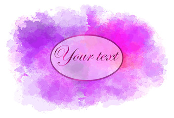Vector bright watercolor template  