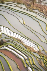 Fototapete Rund rice terraces of yuanyang in yunnan, china © xiaoliangge
