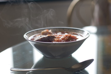 Borscht ukrainian national cuisine