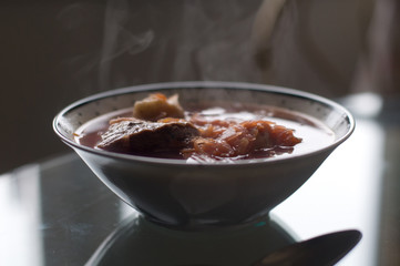 Borscht ukrainian national cuisine