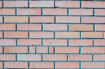 red silicate brick wall masonry
