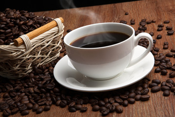 coffee sill life with cup of coffee