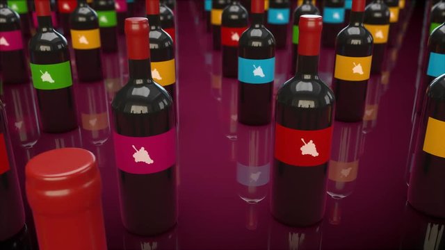 Wine animation - 3D Motion design