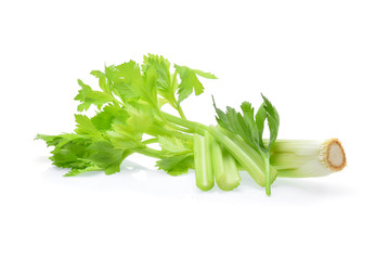 Celery isolated on white background