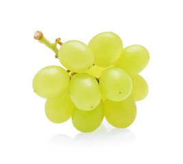 green grapes isolated on white background