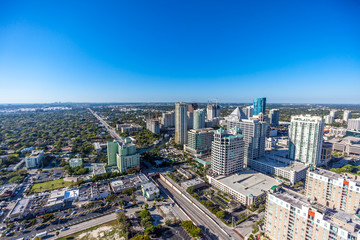 Naklejka na ściany i meble Aerial Fort Lauderdale, Florida