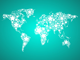 World Map, vector illustration, EPS 10. abstract background.