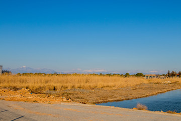 Wonderful view of the valley from the mountains in Turkey