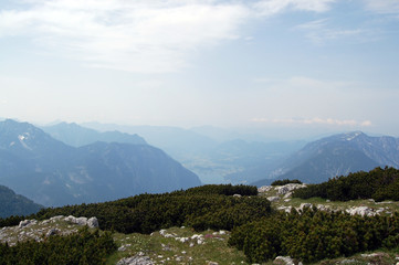 View of the mountains and lake, Austria, Dachstein