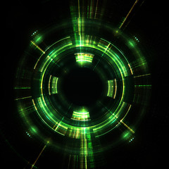 Shining Lenses of Objective, Adjustment  Control   - Fractal Art