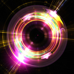 Shining Lenses of Objective, Adjustment  Control   - Fractal Art