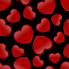 seamless decorative hearts