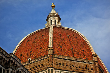 Fototapeta na wymiar Dome of Brunelleschi Duomo Cathedral Basilica Florence Italy