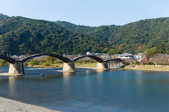 Kintaikyo Bridge in Iwakuni city