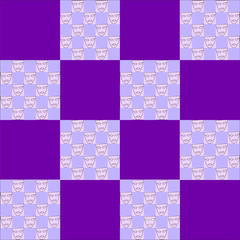 ..purple and violet squares of different sized