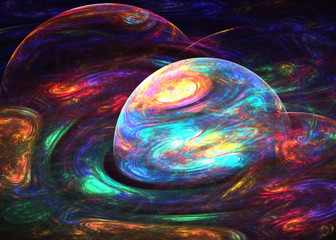 Fractal   Soap Bubble  Background - Fractal Art  