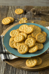 Round Salty Yellow Crackers